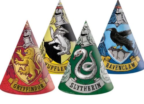 6db papír sapka HARRY POTTER HOGWARTS HOUSES