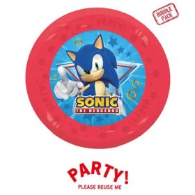 4db újrafelhasználható bulitányér 21cm SONIC