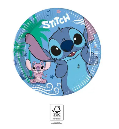 8db papírtányér 23cm SITCH & ANGEL