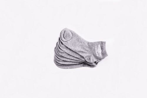 Unisex bavlnené ponožky - krátke ponožky - 3 páry - 35-40 - sivé - Umbro