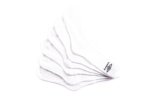 Unisex-Sportsocken aus Baumwolle – 3 Paar – 43–46 – weiß – Umbro
