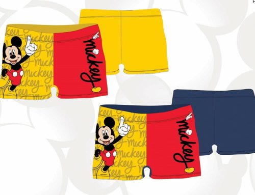 Mickey-Mouse-Badehose für Jungen – Badeboxer – dunkelblau – 110