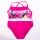 Hercegnők kislány fürdőruha - kétrészes fürdőruha - pink - 110