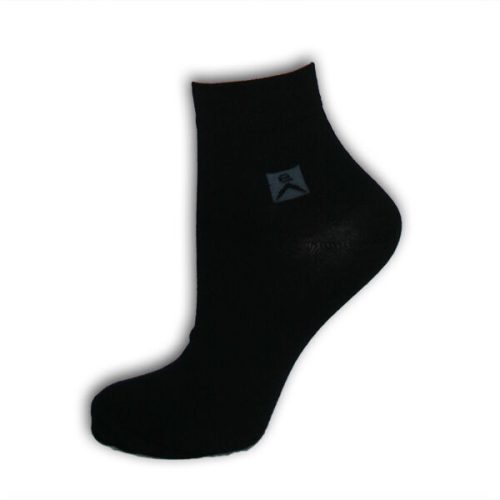 Unisex pamut zokni - rövid állású zokni - 35-38 - fekete - Evidence
