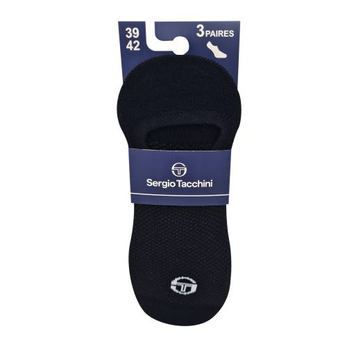 Calzini secret in cotone traspirante Sergio Tacchini footies - 3 paia/confezione