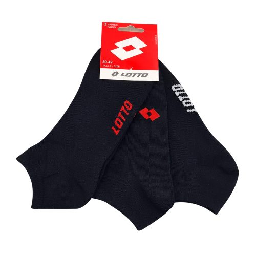 Calzini segreti in cotone Lotto - 3 paia/confezione - nero - 39-42