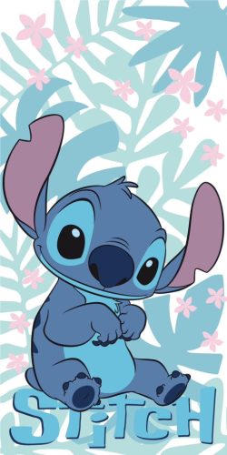 Disney Stitch Palm Leaves 100% pamut strandtörölköző - 70x140 cm