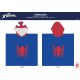 Spiderman-Kinderponcho – 100 % Baumwolle – 60 x 120 cm – dunkelblau