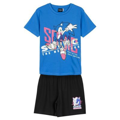 Sonic gyerek rövid pizsama 100% pamut - 128