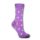 Women's socks - cotton ankle socks - 39-42 - purple small flower pattern - Evidence