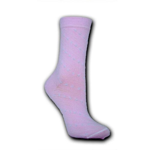 Női zokni - pamut bokazokni - rózsaszín fémszállal átszőtt - Evidence