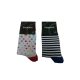 Children's cotton socks - 2 pairs - patterned - 27-30 - polka dot-striped - Evidence