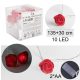 LED RÓZSAFEJ 10LED PIR165CM
