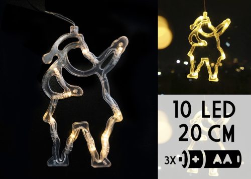 LED MIKULÁS 10LED  20CM  WW