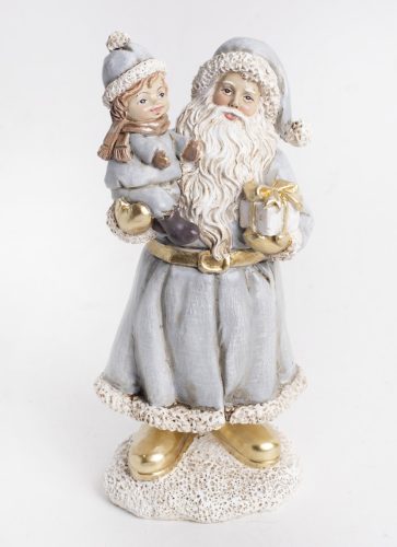 P. WEIHNACHTSMANN+MÄDCHEN GRÜN 15.8