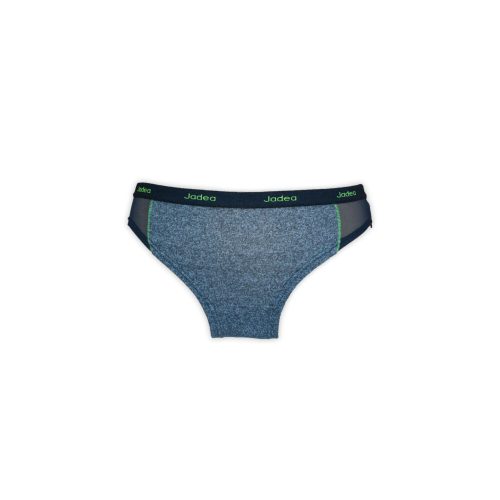 Zweiteiliges Damen-Sportunterwäsche-Set aus Baumwolle – Sporthöschen – dickes Träger-Top – Jeansblau – M