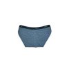 Women's two-piece cotton sports underwear set - sports panties-thick strap top - denim blue - S