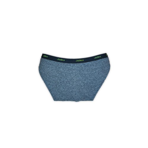 Women's two-piece cotton sports underwear set - sports panties-thick strap top - denim blue - S