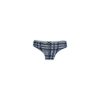 Women's two-piece cotton sports underwear set - sports panties-thick strap top - dark blue-grey - M