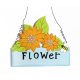 FA LÓGÓD.VIRÁG FLOWER KÉK14