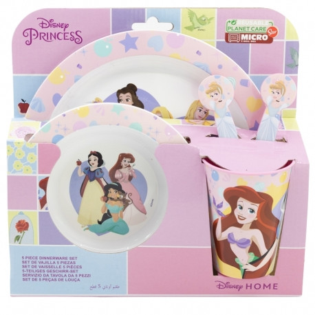 5db-os mikrózható étkészlet Disney Hercegnők