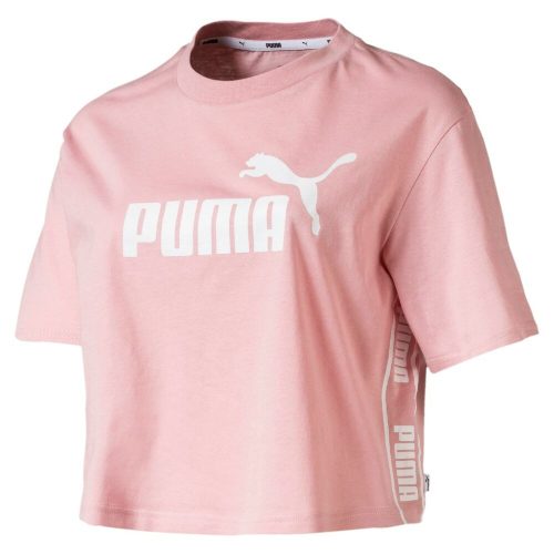 Puma női sport póló magas pamuttartalommal - világosrózsaszín