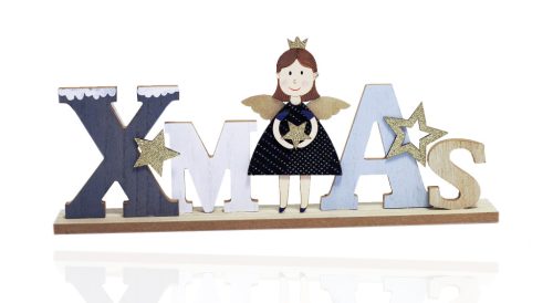 FA ÁLLÓ XMAS+ANGYAL   37*16