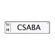 KRESZTÁBLA "CSABA"