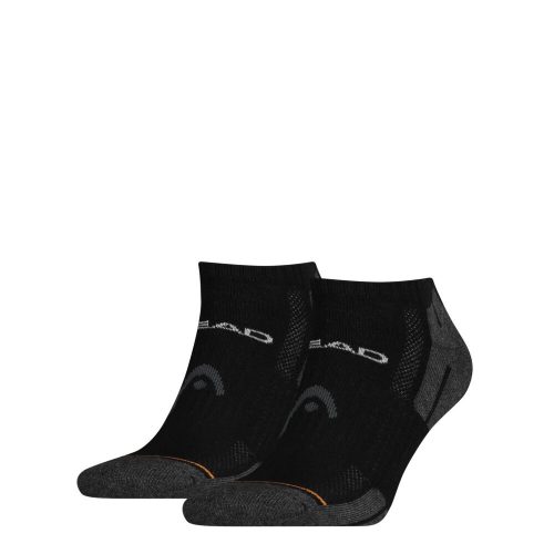 Head unisex performance sneaker - légátersztő félplüss talpú titokzokni - 2 pár/csomag - fekete