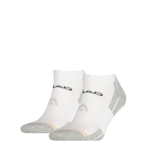 Sneaker Head unisex performance - calzini segreti traspiranti con suola semi-peluche - 2 paia/confezione - bianco - 39-42
