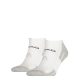 Sneaker Head unisex performance - calzini segreti traspiranti con suola semi-peluche - 2 paia/confezione - bianco - 43-46