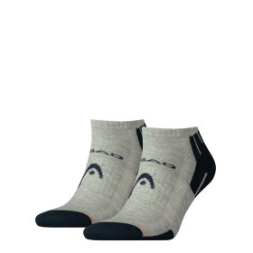   Sneaker Head unisex performante - pubblicato segreti traspiranti con suola semi-peluche - 2 paia/confezione - grigio - 35-38