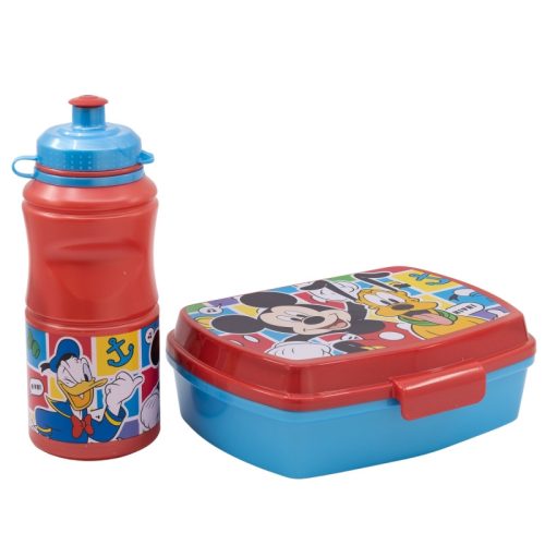 Plastový sendvičový box Disney Mickey Mouse + sada fľaše na vodu