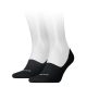 Head footie șosete secrete respirabile unisex 2 perechi/pachet - șosete secrete din bumbac - negru - 39-42