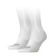 Head footie unisex priedušné tajné ponožky 2 páry/balenie - bavlnené tajné ponožky - biele - 35-38