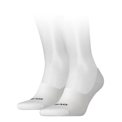 Calzini segreti traspiranti unisex Head footie 2 paia/confezione - calzini segreti in cotone - bianco - 39-42