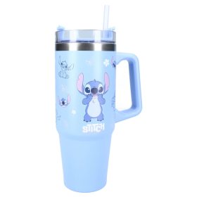   Borraccia termica isolata Stitch blu in acciaio inossidabile da 900 ml