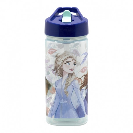 Jégvarázs (Frozen) Prémium keményfalú szívószálas kulacs gyerekeknek - 510ML