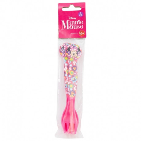 Minnie Mouse Plastik Besteck Set (Löffel und Gabel) BPA frei