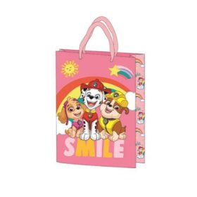 Ajándéktasak 34x26x12cm. 4ass FSC  Paw Patrol Pink