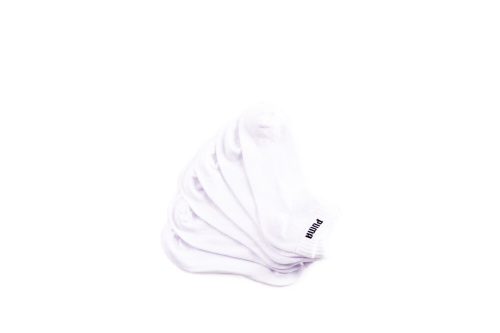 Unisex bavlnené ponožky Puma - 3 páry - krátke ponožky - 39-42 - biele