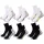 Lotto short-length sports socks - 3 pairs/pack - white - 39-42