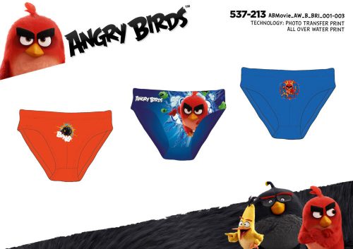 Angry Birds chlapčenské spodné prádlo - 3-dielne bavlnené spodné prádlo - 104-110