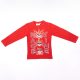 T-shirt a maniche lunghe da bambino Angry Birds - maglietta in cotone - rossa_104