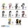 Naruto Shippuden Meglepetés tasak Acryl mini