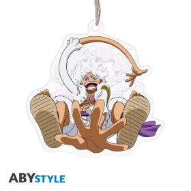 One Piece akril figura kulcstartó Luffy Gear 5th