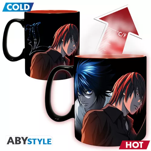Death Note hőre változó bögre 460ml L & Light
