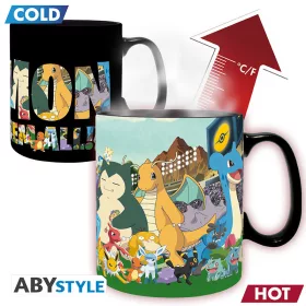 Tazza Pokemon che cambia calore 460 ml Devo catturarli tutti
