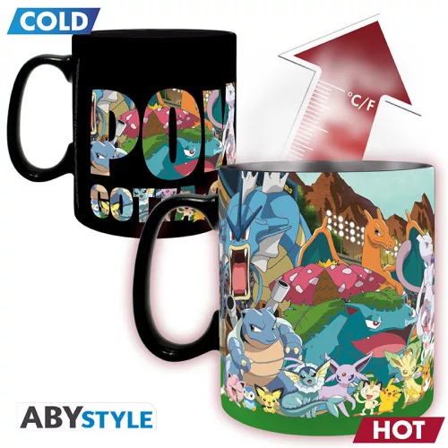 Pokemon-Tasse mit Wärmewechsel, 460 ml. Ich muss sie alle fangen