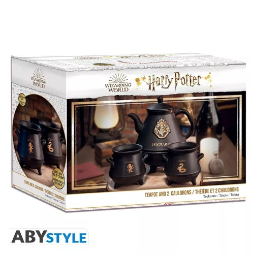 Harry Potter Teáskanna Hogwarts bögrékkel
